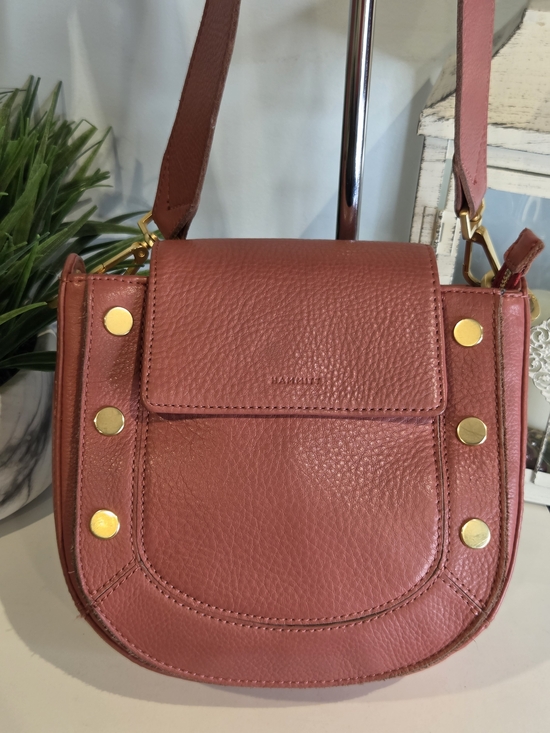 Hammitt Handbags - Hammitt Kayce Saddle Med Crossbody - RARE Rouge Pink & Brushed Gold-2023
